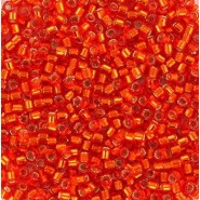 Miyuki delica beads 11/0 - Silverlined flame red DB-43